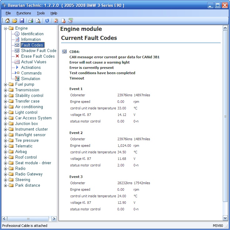 Bmw fault codes to p codes #1